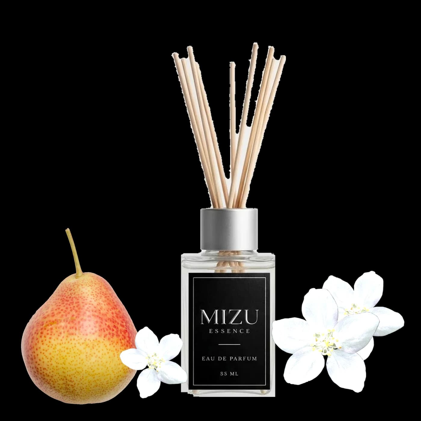 Difusor Pera y Flores Blancas